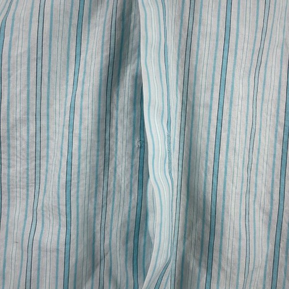 Hugo Boss Dress Shirt Men's Size 42 16.5 Blue Striped Button Up Long Sleeve - Picture 3 of 13